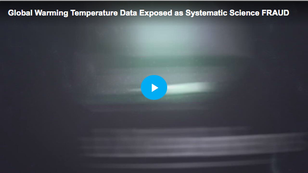 Global warming temperature data as science fraud