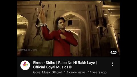 Eknoor Sidhu | Rabb Ne Hi Rakh Laye | Official Goyal Music HD