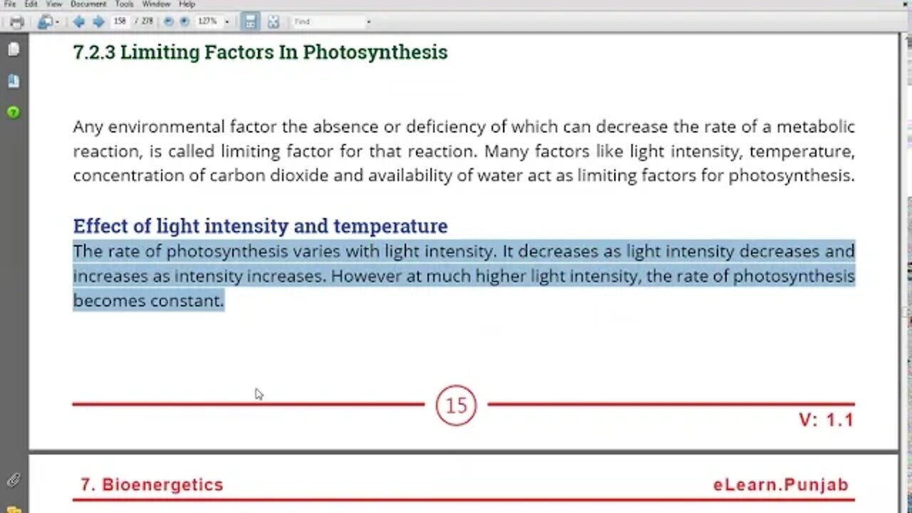 9th Class Bio Limiting Factors