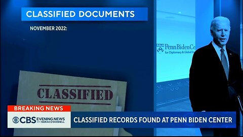 Biden Kept CLASSIFIED Docs From His VP Days In His Private Office: CBS