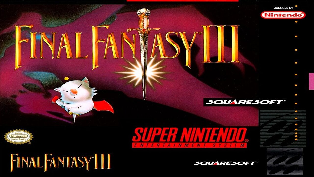 Final Fantasy 3 1990 pt.1 SNES Nintendo LIVE Playthrough - Retro Games Live