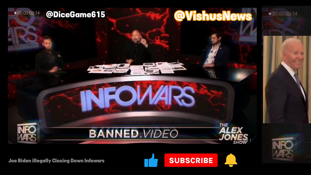 Joe Biden And His Goons Shutting Down Infowars... #VishusTv 📺