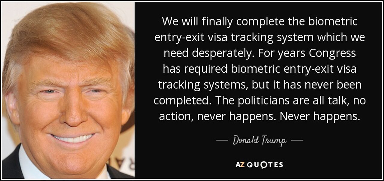 TRUMP'S TECHOCRATIC TYRANNY W/ BIOMETRIC ENTRY-EXIT SYSTEM & "AMERICA FIRST" VACCINES (4THREICH.COM)