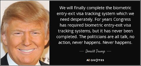 TRUMP'S TECHOCRATIC TYRANNY W/ BIOMETRIC ENTRY-EXIT SYSTEM & "AMERICA FIRST" VACCINES (4THREICH.COM)