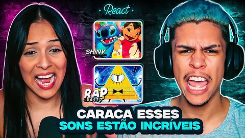 2 EM 1: KAITO + SHINY - Bill Cipher & Lilo & Stich | [React em Casal] 🔥