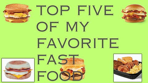 5 of my favorite breakfast fast foods I tried