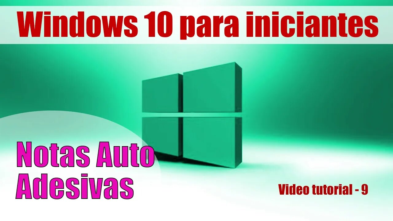 Notas auto adesivas Windows 10