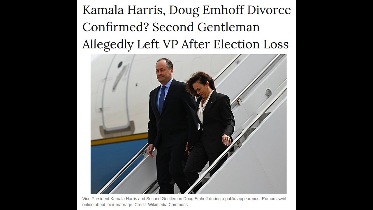 Is Kamala Harris Getting a Divorce from 2nd Man