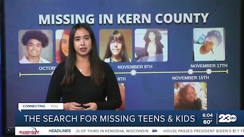 The search for missing teens and kids in Kern County