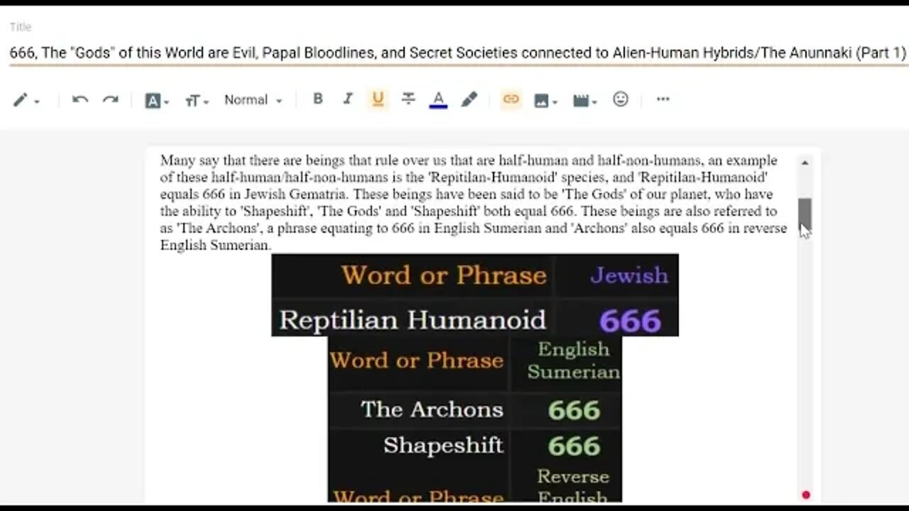 666 Part 1, The Vatican, Papal Bloodlines, and The Anunnaki #Gematria #Numerology #Kabbalah #Truth