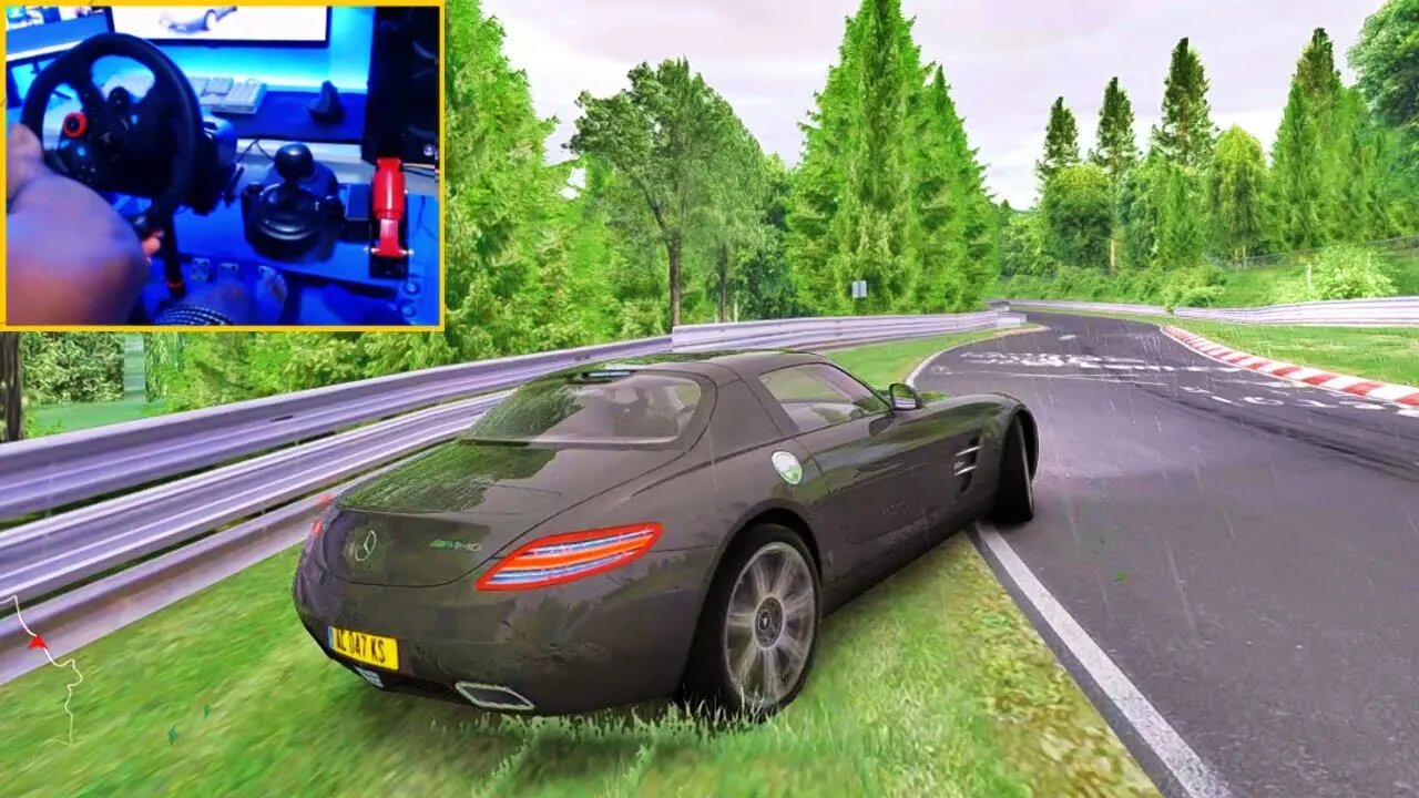 GET LOST IN THE CURVE WITH MERCEDES SLS AMG RAINING IN NORDSCHLEIFE - ASSETTO CORSA