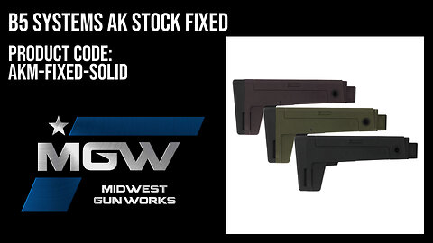 B5 Systems AK Stock Fixed - AKM-FIXED-SOLID