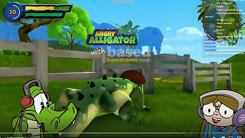 Angry Alligator with Based Comic | New Game