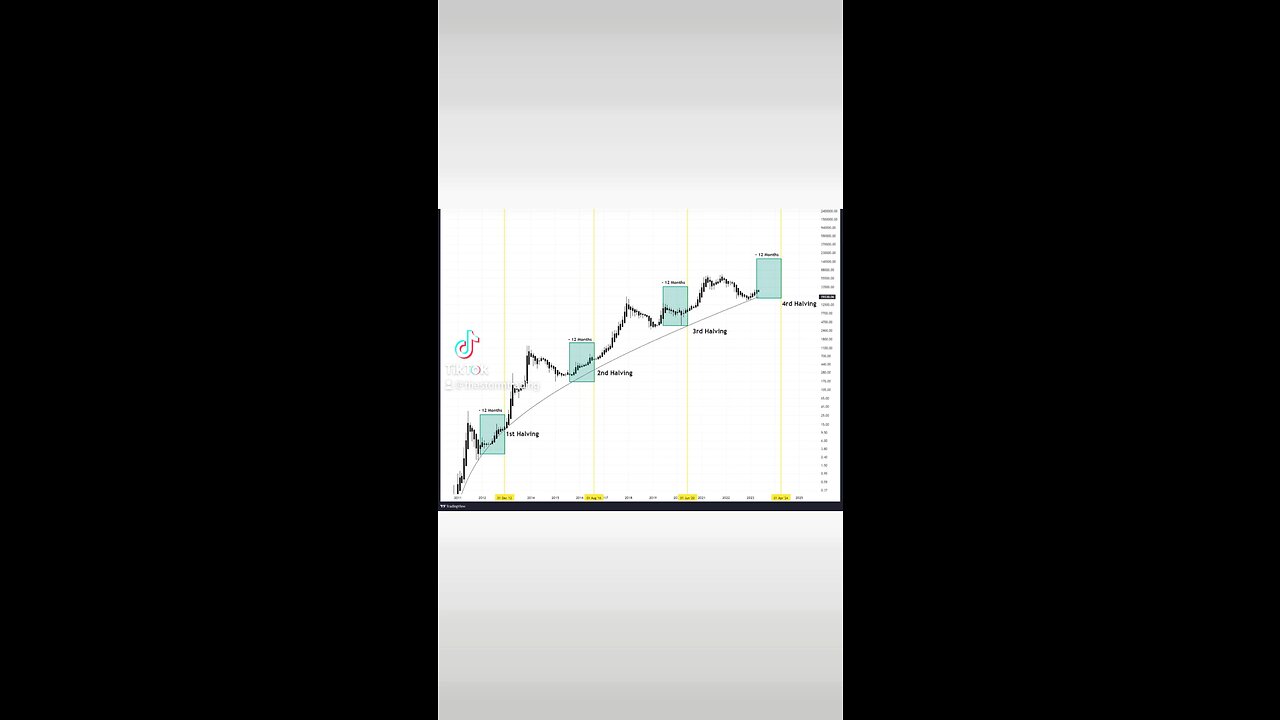 #Bitcoin ~ 12 months to Halving ---> NEVER in history of BTC has BTC marked a new cycle low🚨