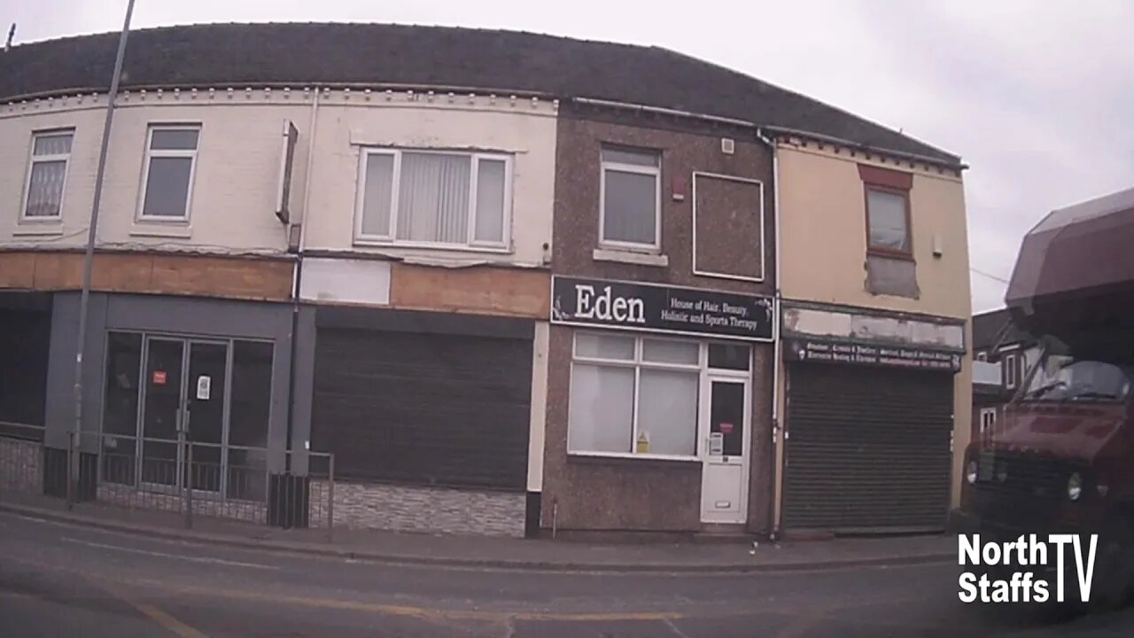 Drive around Meir town centre (Stoke-on-Trent) (07-03-2021) #meir #stokeontrent #driving