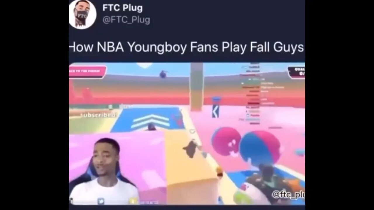 How Youngboy Fans Play Fall Guys #shorts