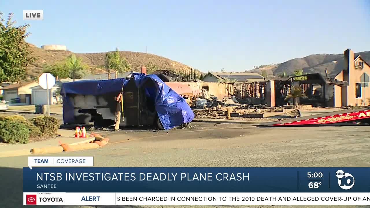 NTSB investigating deadly Santee plane crash