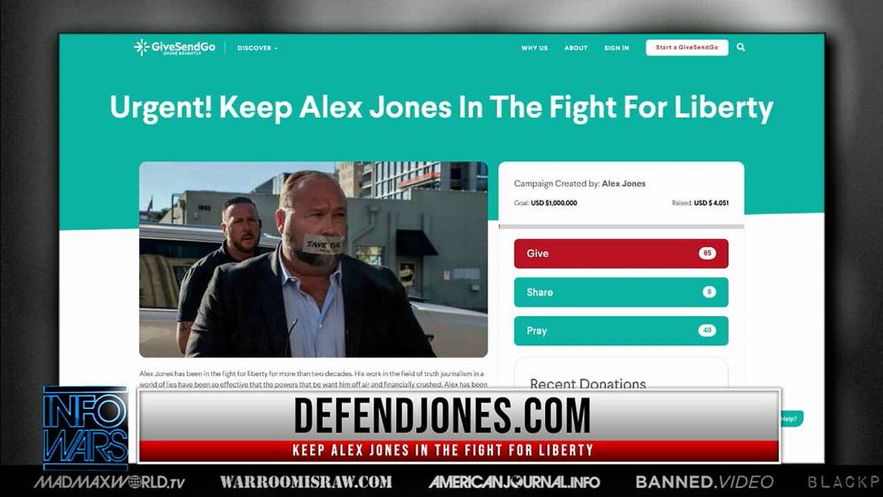 Alex Jones Launches Plan to Fight Back Against Leftist Lawfare