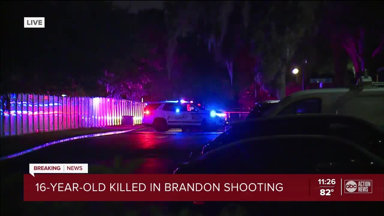 Sheriff confirms teen dead after shooting in Brandon