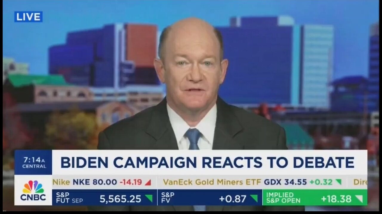 Sen Chris Coons Defends Biden's Debate Performance