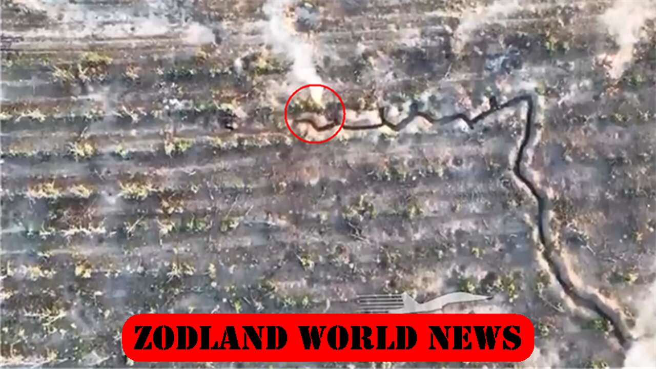 ►🇷🇺🇺🇦🚨❗️⚡️ Russian Dragon Drone spraying incendiary mixture on trenches