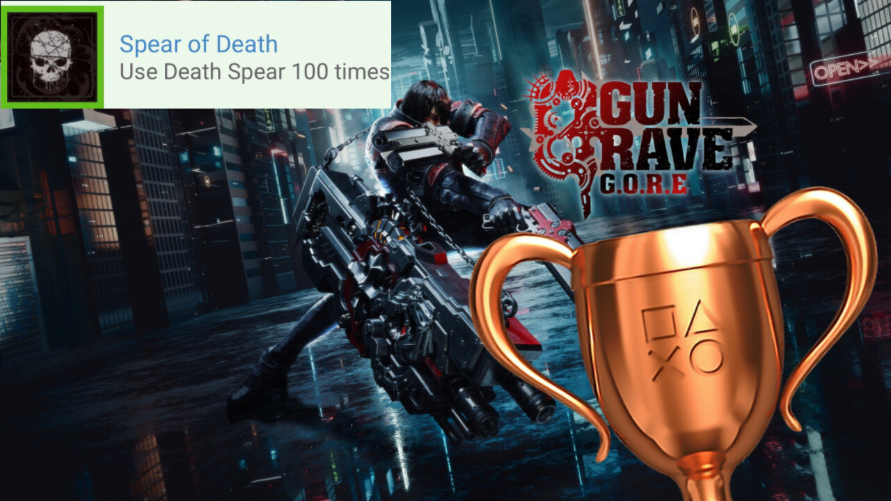 Gungrave G.O.R.E. - "Spear of Death" Bronze Trophy