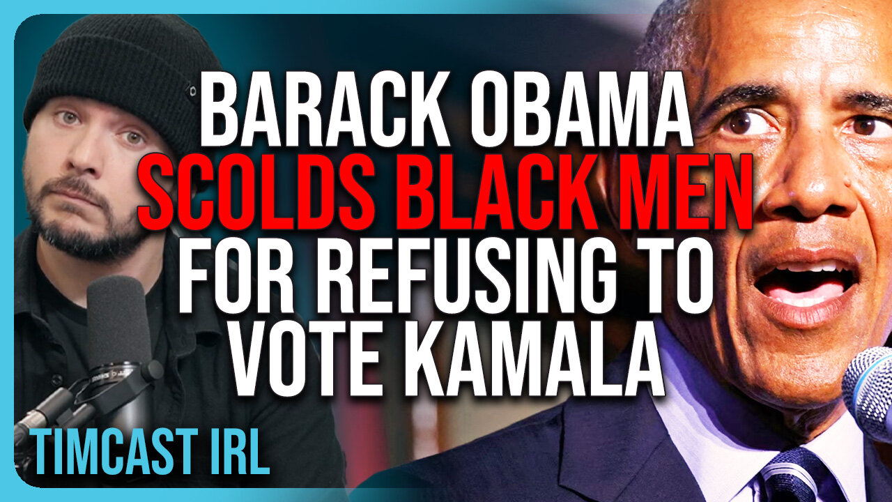 Barack Obama SCOLDS Black Men For REFUSING To Vote Kamala