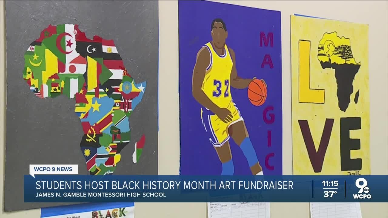 Students host fundraiser for Black History Month-inspired art