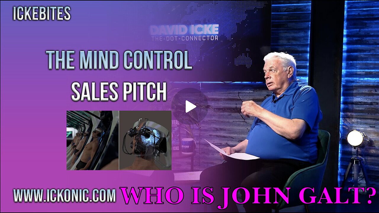 David Icke W/ THE MIND CONTROL SALES PITCH. MINORITY REPORT IS LONGER A SCI-FI MOVIE. IT'S REAL.