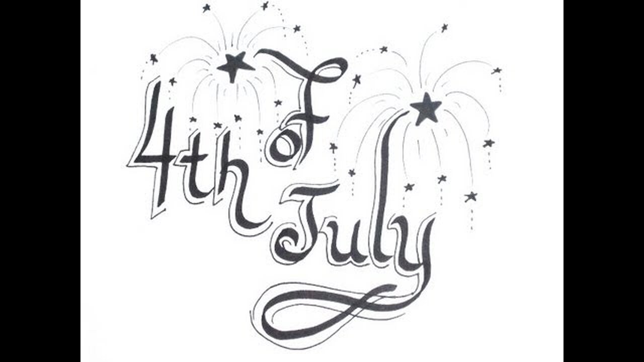 How To 4th Of July Drawings - Independence Day! Draw Fireworks