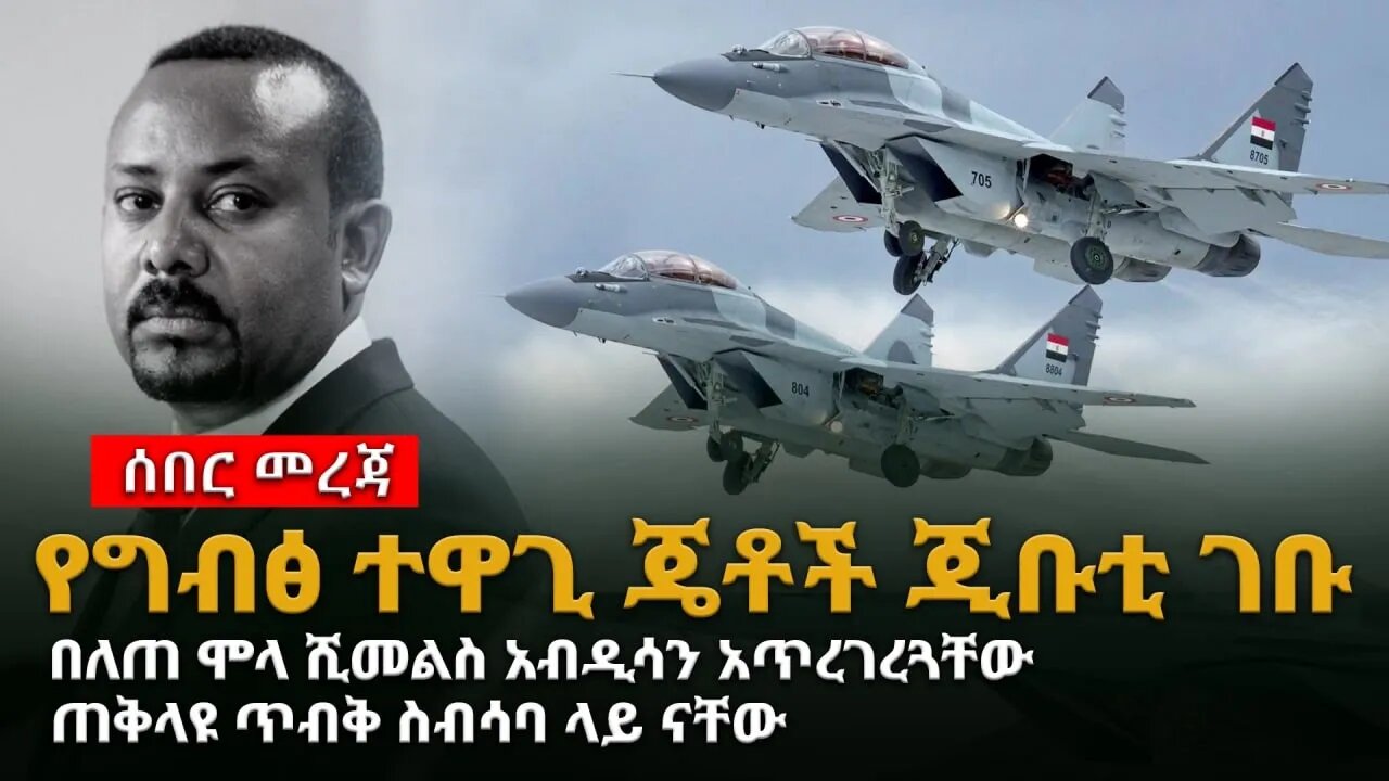 Ethiopia : ሰበር ጥብቅ መረጃ | የግብፅ ተዋጊ ጄቶች ጂቡቲ ገቡ | በለጠ ሞላ ሺመልስ አብዲሳን አጥረገረጓቸው | ጠቅላዩ ጥብቅ ስብሳባ ላይ ናቸው