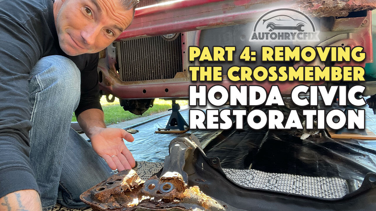 My Honda Civic restoration pt4 - Removing the crossmember