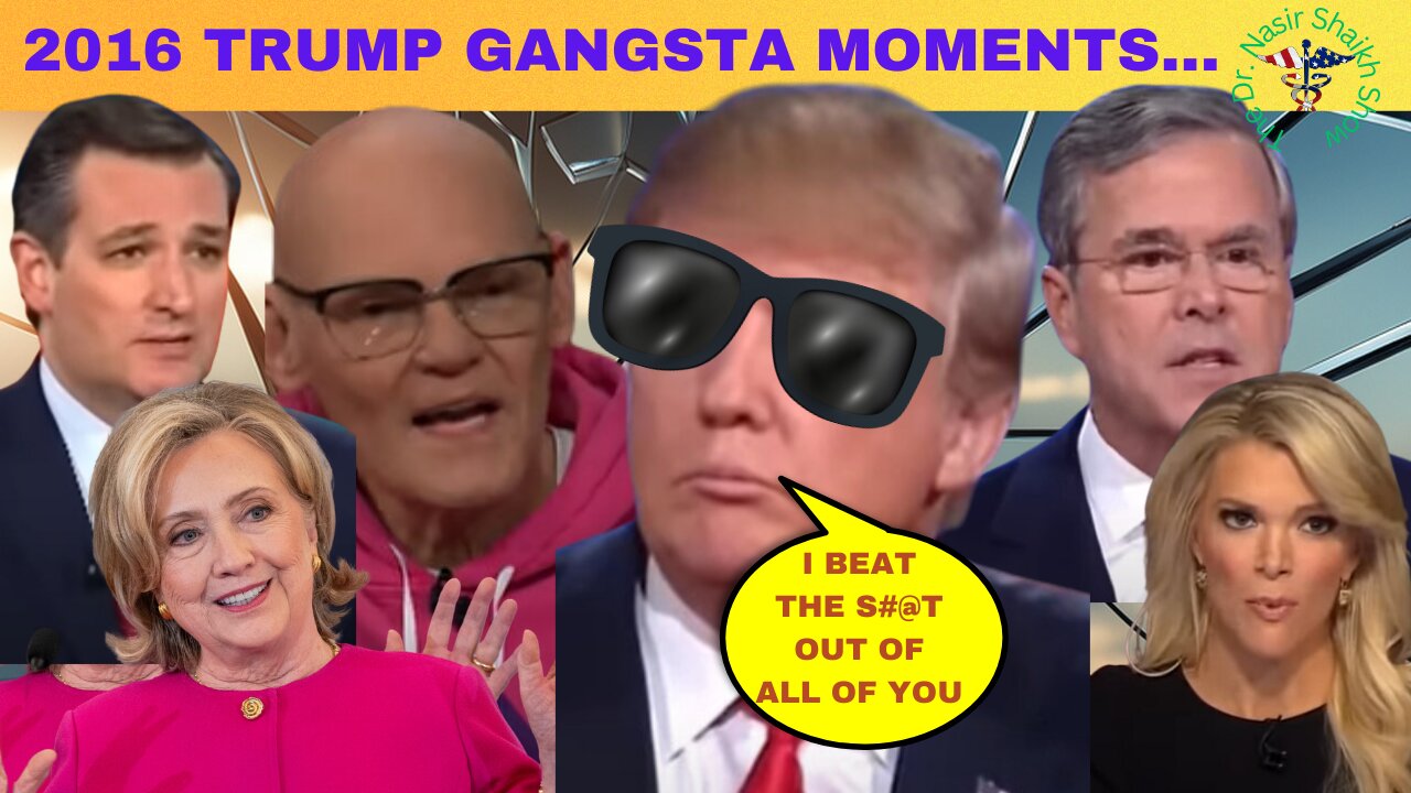 A FEW MOMENTS DONALD TRUMP GANGSTA MOMENTS From 2016 Election