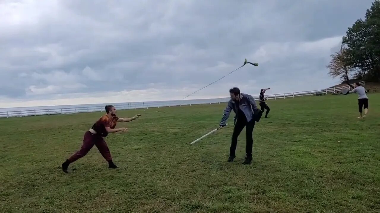 D.A.G :: Bensei's Battle Applications pt2 :: Rope Dart vs misc Weapons LARP