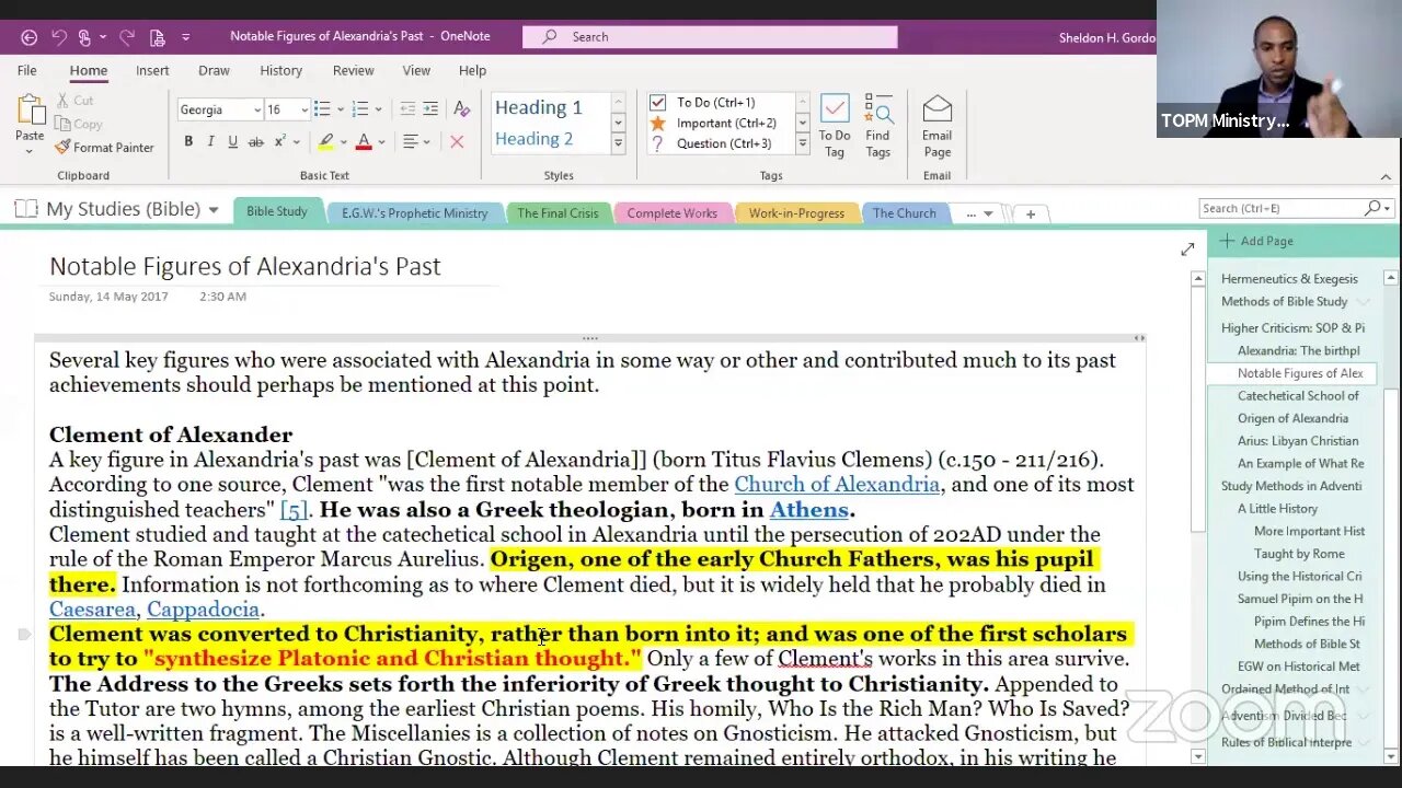 TOPM Ministry's Bible Class