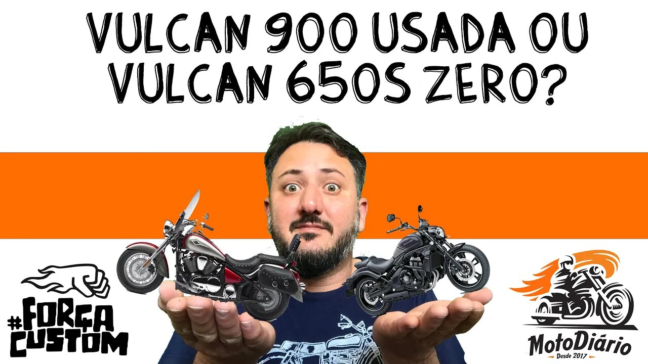 Vulca 900 usada ou Vulcan 650s Zero? Respondendo a um amigo do canal.