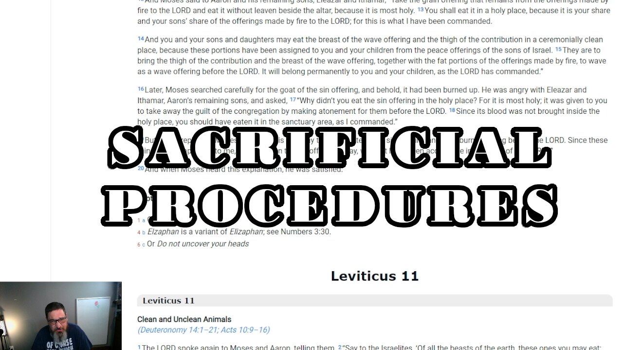 Establishing Procedures Leviticus 1-10