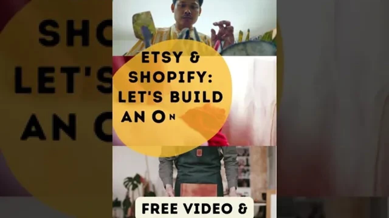 Etsy and Shopify #shorts Watch our Tutorial for Etsy Sellers, Let's Build an Online Store!