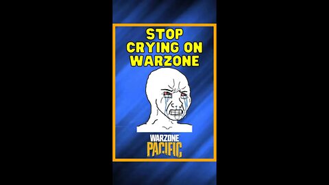 Stop Crying On Warzone 😭 | Warzone Shorts #shorts