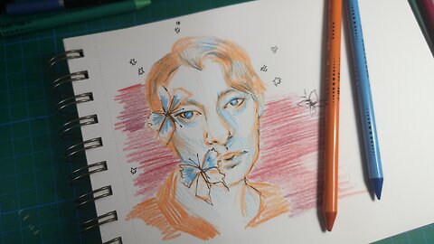 Sketching with Blue 💙+ Orange🧡|| EPISODE 13