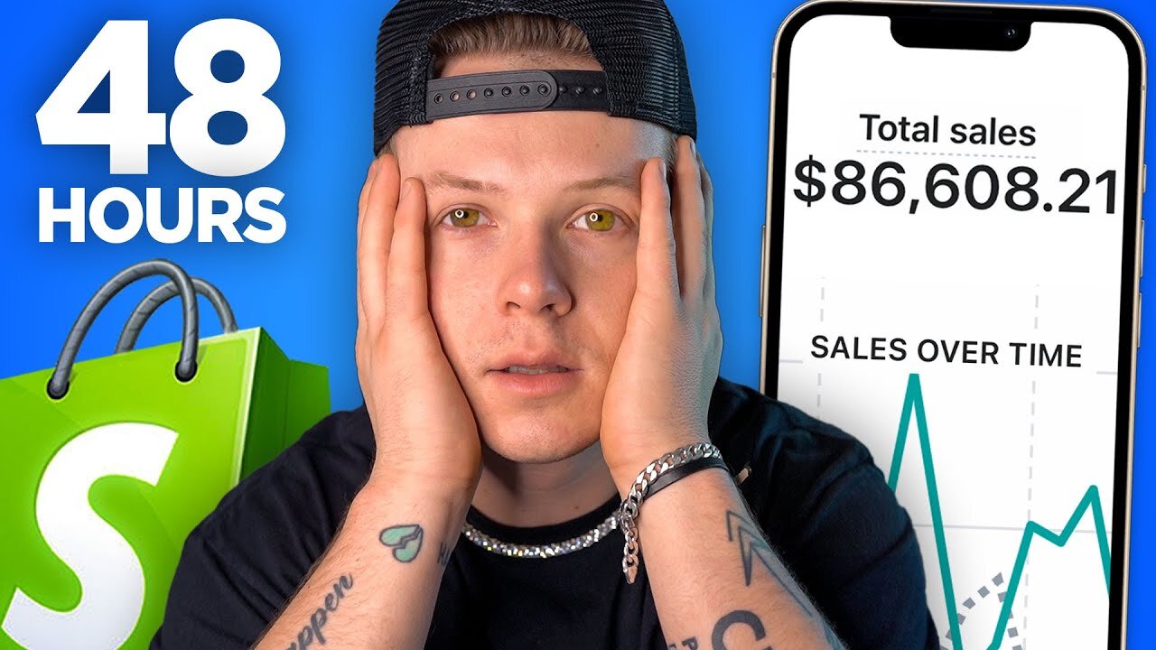 I Tried Shopify Dropshipping with NO MONEY For 48 Hours
