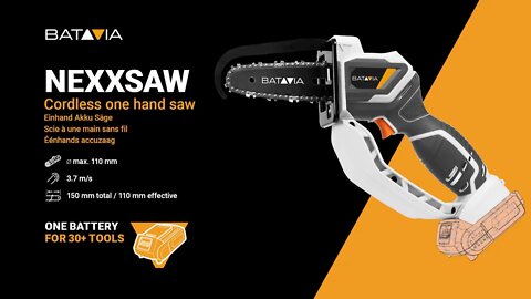 Tim Coronel - Batavia NEXXSAW Cordless one hand chain saw