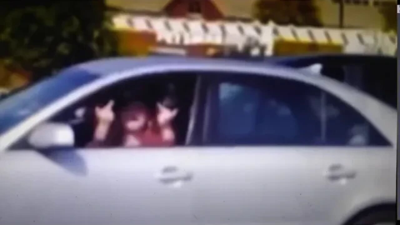 Woman Rear Ends Car While Flipping Off President Trump Supporters