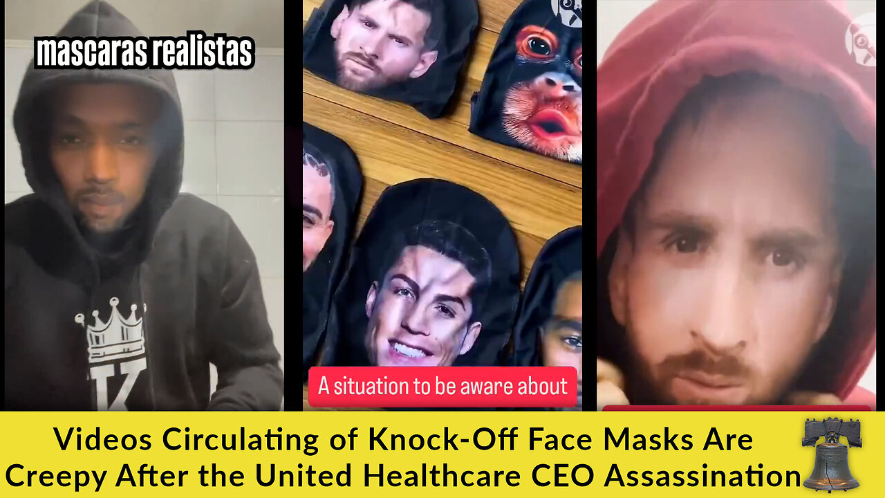 Videos Circulating of Knock-Off Face Masks Are Creepy After the United Healthcare CEO Assassination