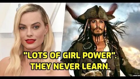 MARGOT ROBBIE PIRATES OF THE CARIBBEAN ALREADY DEAD IN THE WATER - NO DEPP NO DEAL - NINJA KNIGHT