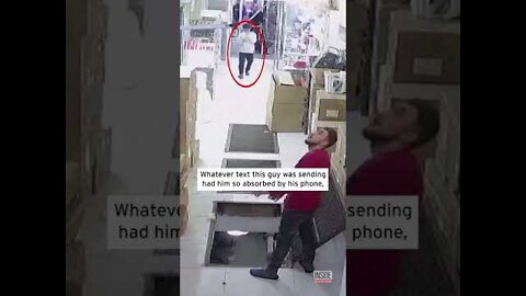 Teen Distracted by Phone Falls Through Floor