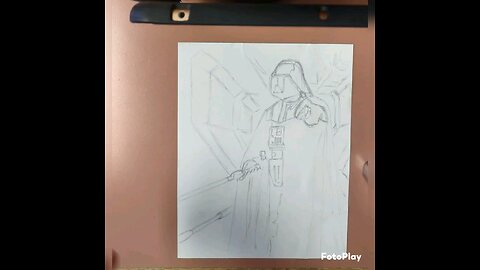 dearth Vader drawing for a 2nd grade girl