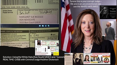 I CALL BS IN JUDGE DICKERSON - TYRONE IS PART OF THIS SHIT SHOW! GIVE HIM BACK HIS MONEY YOU STOLE!