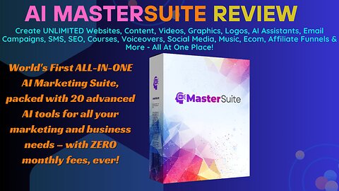 AI MasterSuite Review - The World's 1st Ai Marketing Tools!