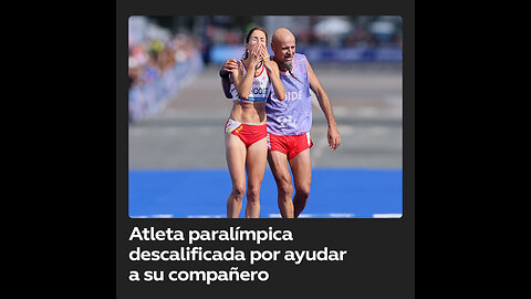 Descalifican a atleta paralímpica por evitar la caída de su compañero